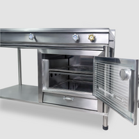 COCINA LINEAL CON HORNO - 3 QUEMADORES (MIXTO)
