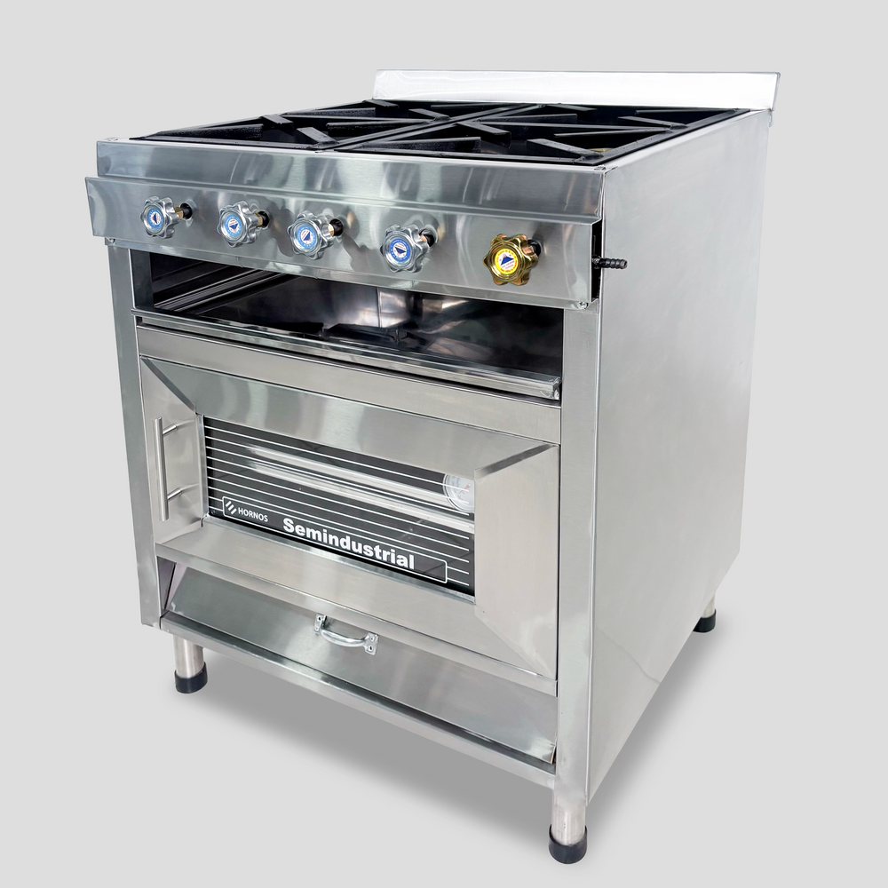 COCINA CON HORNO - 4 QUEMADORES (MIXTO)