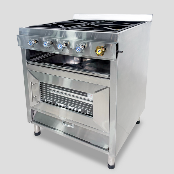 COCINA CON HORNO - 4 QUEMADORES (MIXTO)