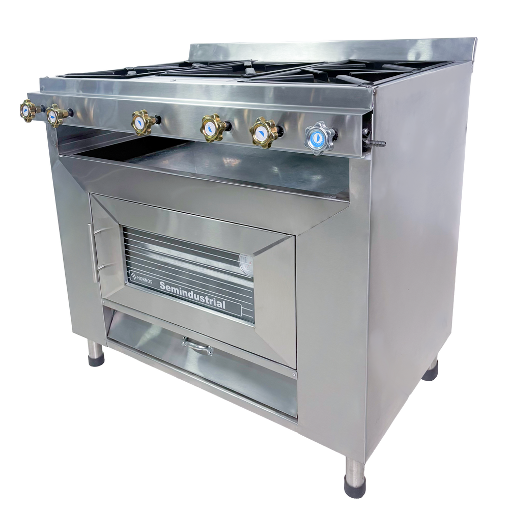COCINA CON HORNO - 5 QUEMADORES (MIXTO)