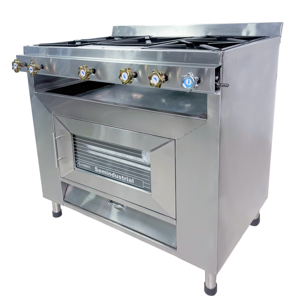 COCINA CON HORNO - 5 QUEMADORES (MIXTO)