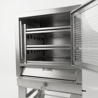 HORNO CON GRADILLERO SEMINDUSTRIAL - 3 BANDEJAS (ACERO)