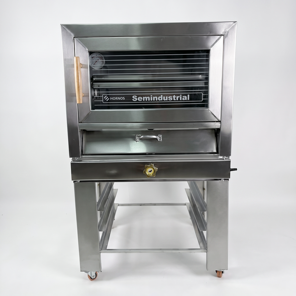 HORNO CON GRADILLERO SEMINDUSTRIAL - 2 BANDEJAS (MIXTO)