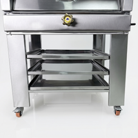 HORNO CON GRADILLERO SEMINDUSTRIAL - 2 BANDEJAS (ACERO)