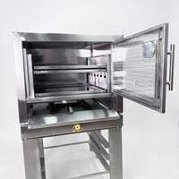 HORNO CON GRADILLERO SEMINDUSTRIAL - 2 BANDEJAS (ACERO)