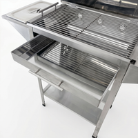Asador Básico 3 en 1 Tapa Redonda