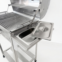Asador Premium doble parrilla redondo