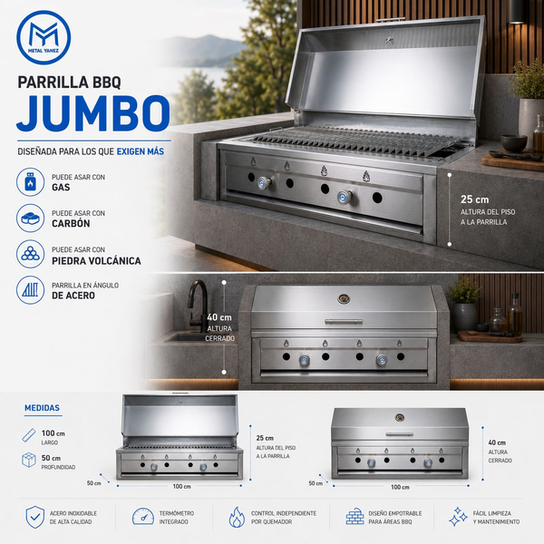 PARRILLA BBQ JUMBO
